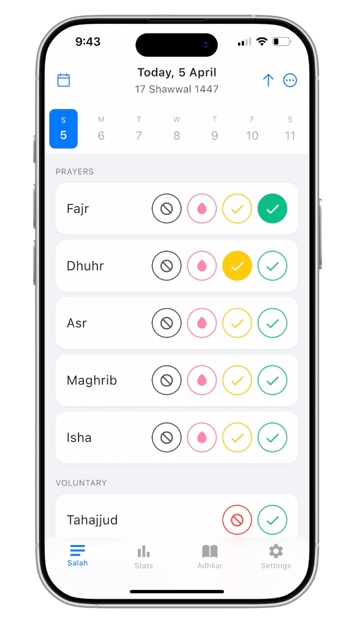 Finding Imaan Salah tracking screen